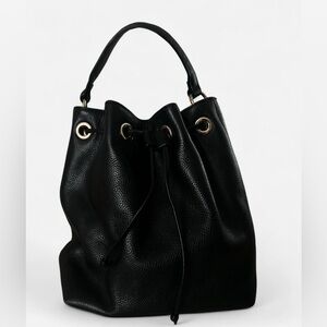 Nordstrom Black Leather Hobo Bag